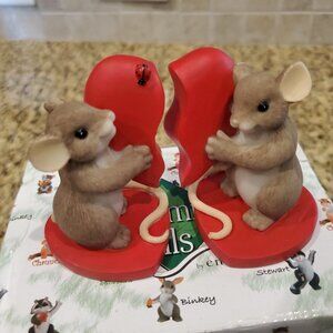 Charming Tails by Enesco You Complete My Heart Figurine Retired RARE